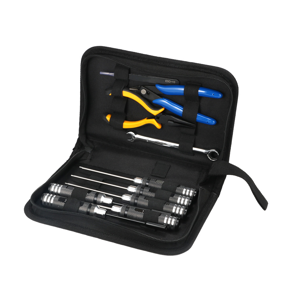Fpv Drone Tool Kit - 10-teiliges 10-in-1 FPV-Drohnen RC-Werkzeugset Präzisions-Schraubendreher Zangen