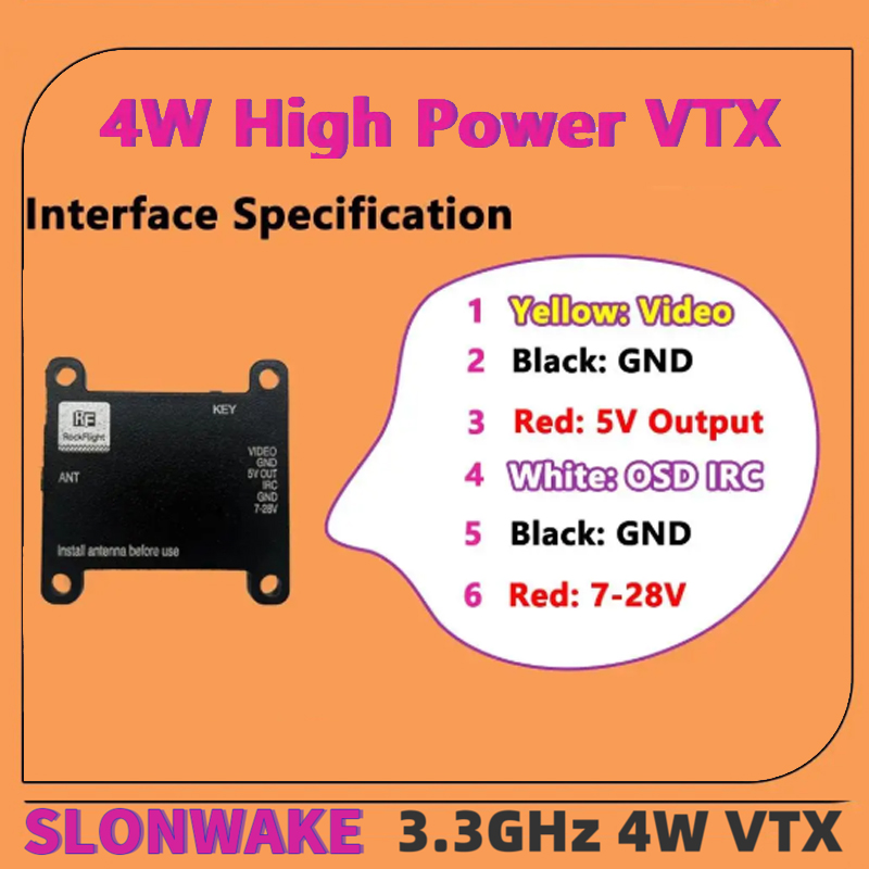 SLONWAKE FPV 3.3G 16CH 4000mW  – Fpv Drone Antenna Bewertung und Preis