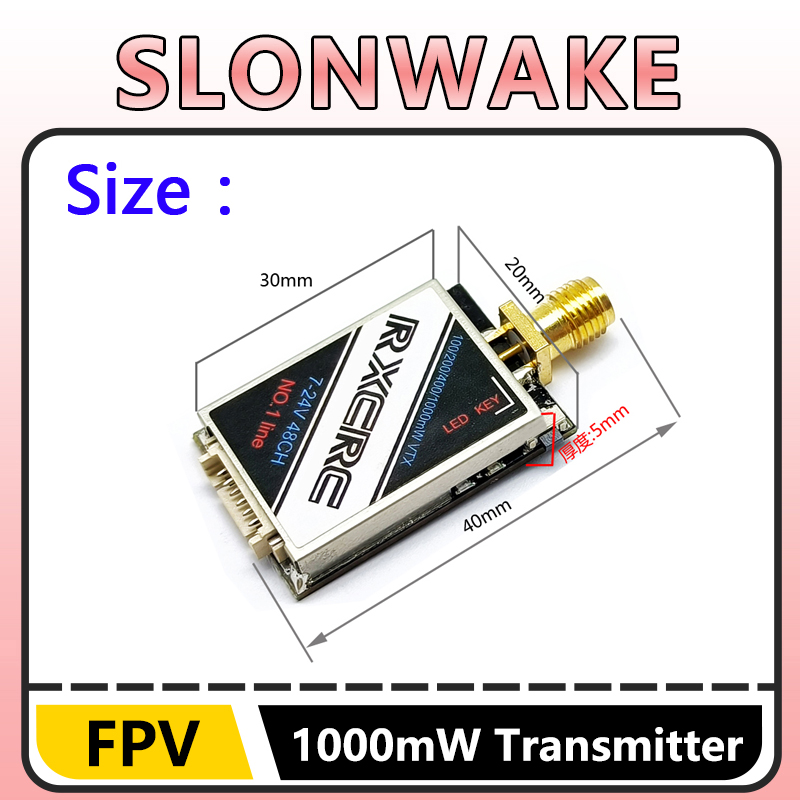 SLONWAKE 5.8G 48CH 1W VTX 100/ – Fpv Drone Camera Bewertung und Preis